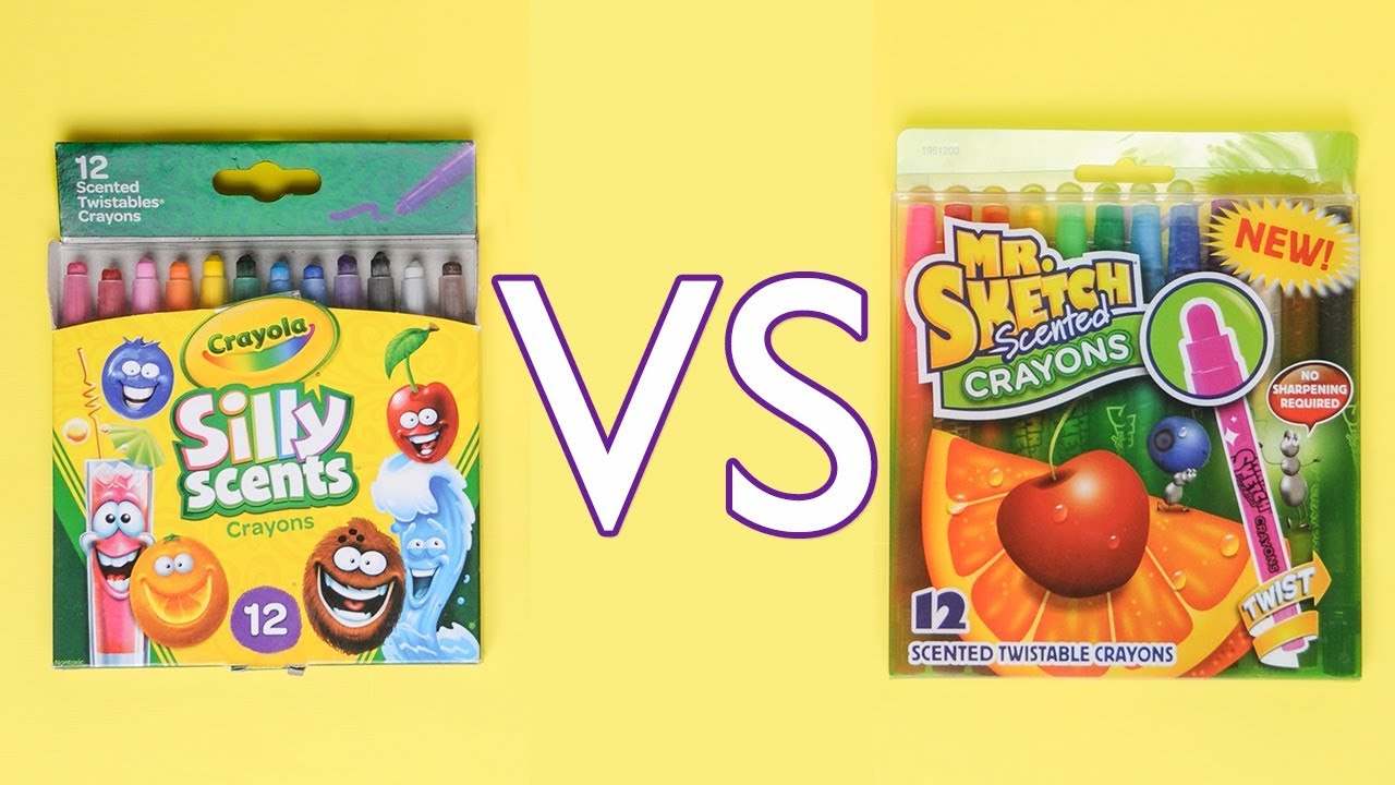 Mr Sketch Versus Crayola Silly Scents Crayons