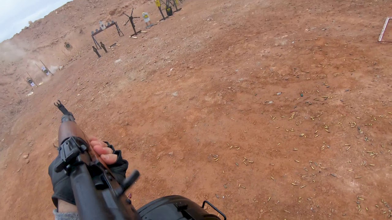 Lee Armory full auto classic AK at desert brutality match