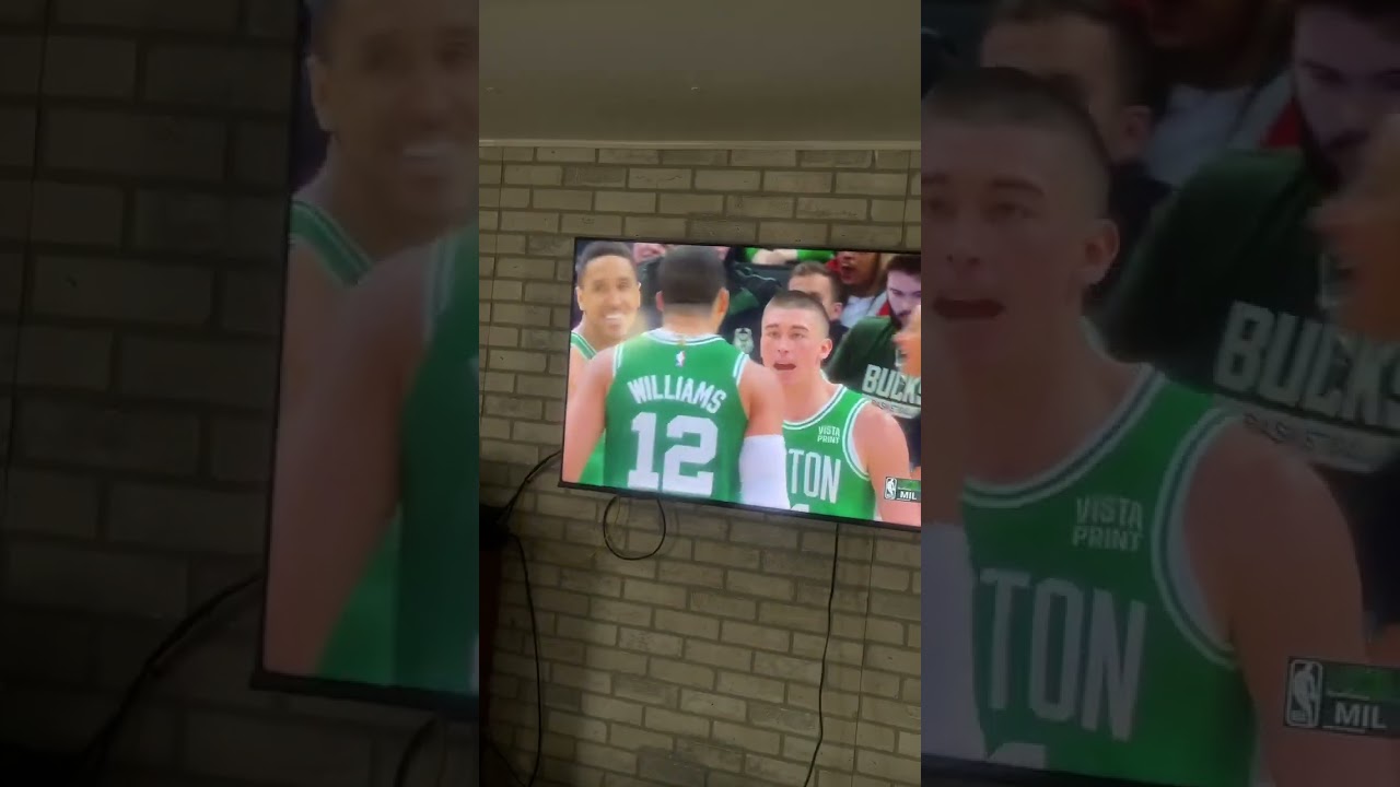 Jrue Holiday half court shot at the buzzer bucks vs Boston
