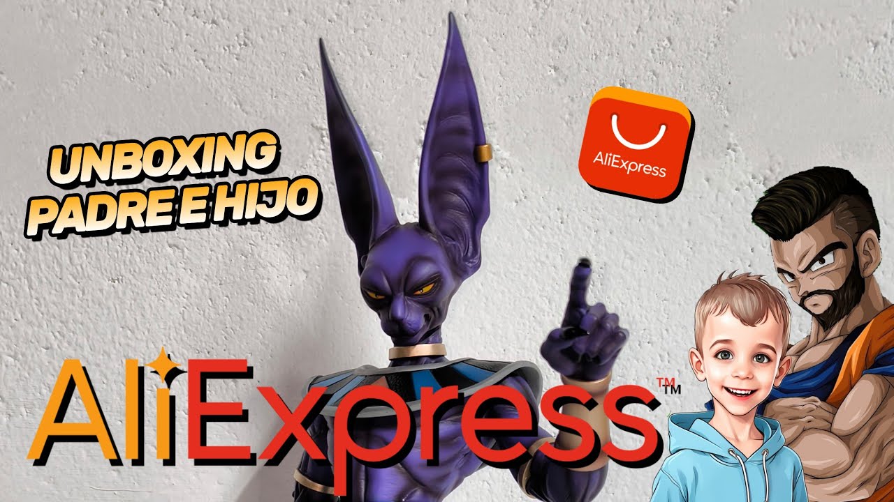 BILLS//BEERUS DE JT STUDIO💥FIGURA DE ALIEXPRESS💥. Unboxing padre e hijo