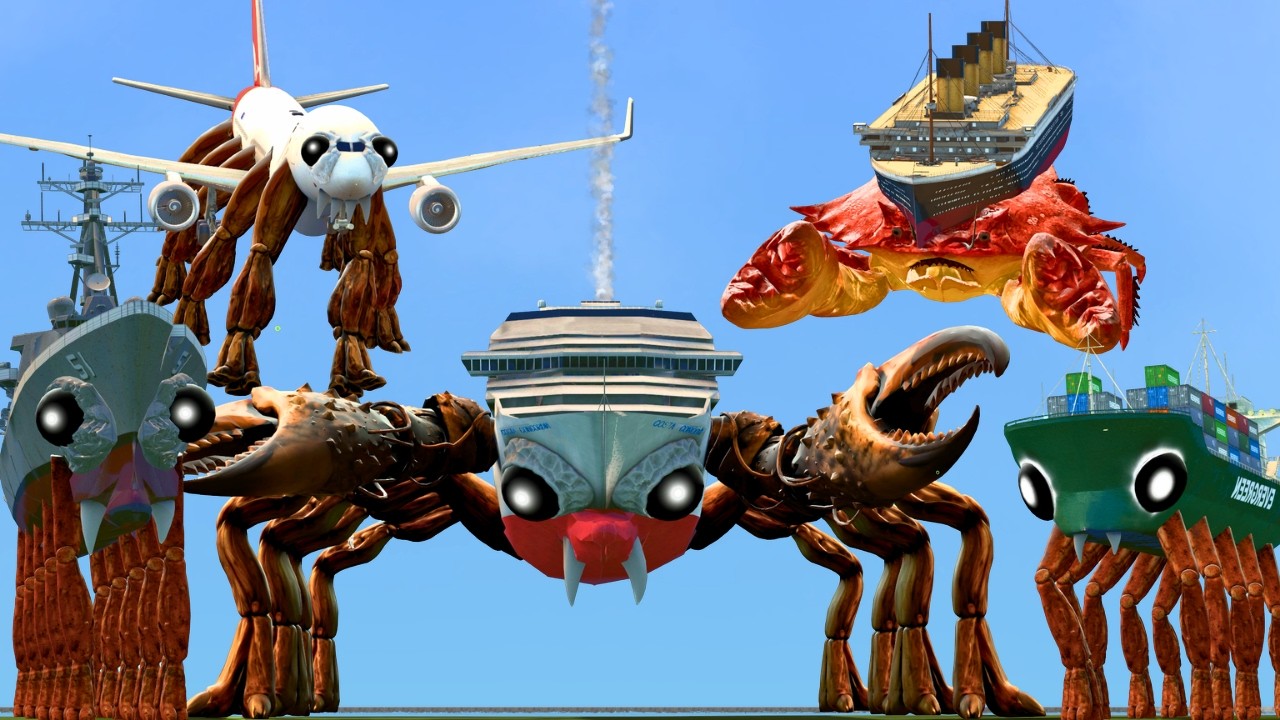 I Become New Sea Monster Crabcruise In Garry's Mod