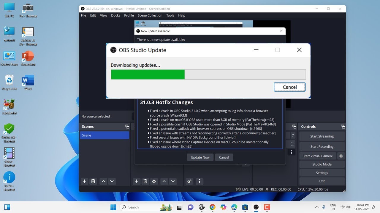 Latest Software Update for OBS Studio