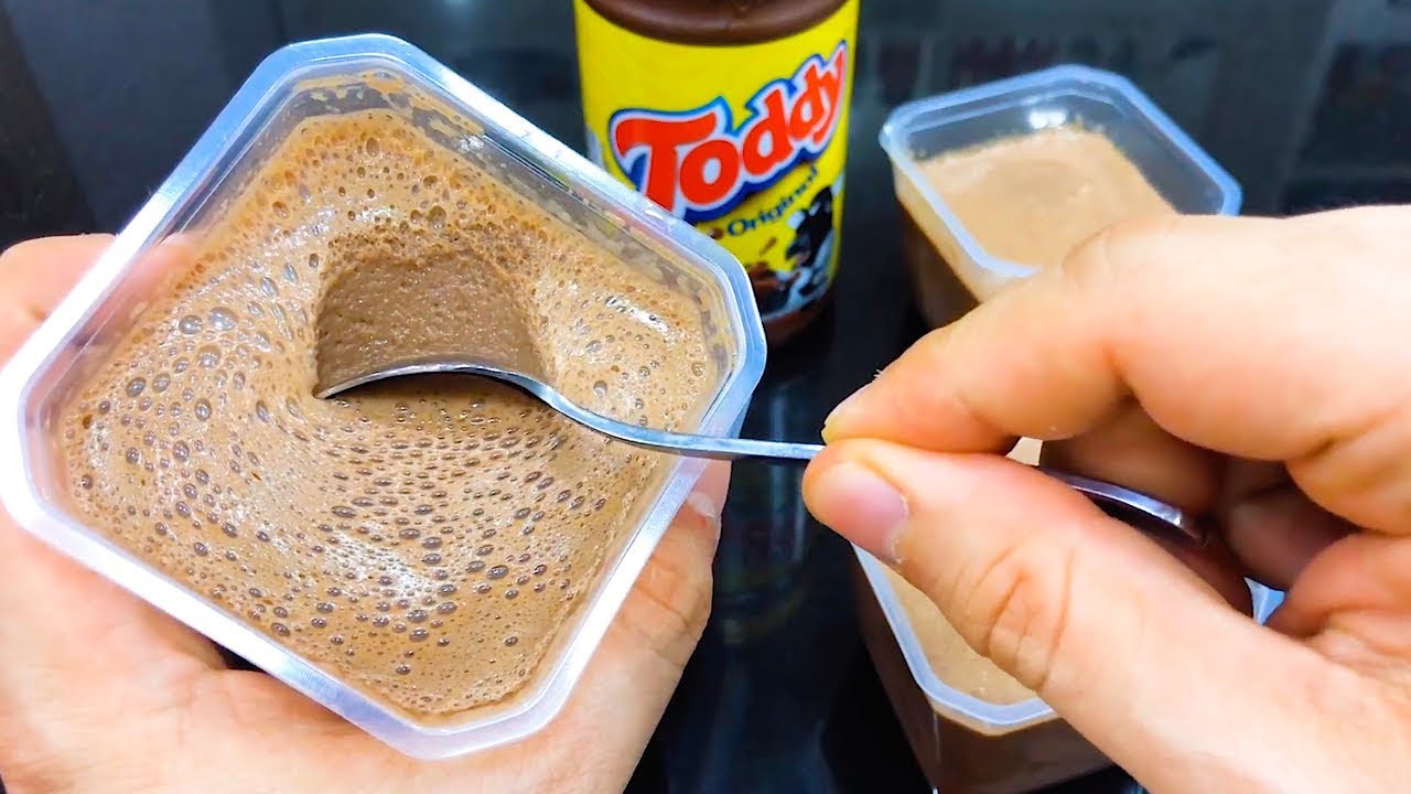 MOUSSE DE TODDY CREMOSO - PRONTO EM 2 MINUTOS RENDE 10 POTINHOS VAI VENDER Q NEM ÁGUA!