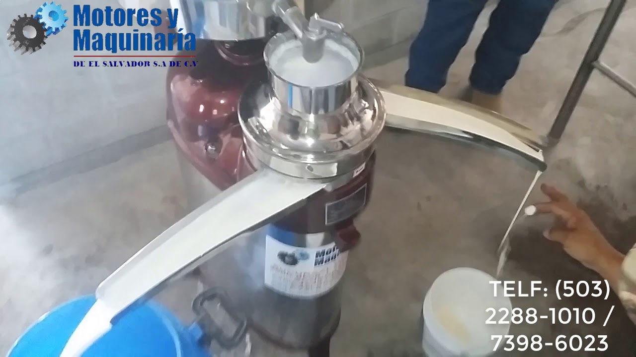 DESCREMADORA DE LECHE 500 LITROS POR HORA. MOTORES Y MAQUINARIA