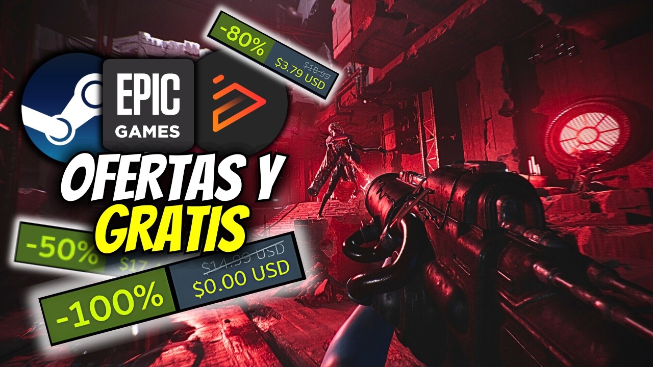 4 JUEGOS GRATIS DE STEAM Y EPIC GAMES + 8 STEAM NEXT FEST DEMOS Y OFERTAS INSTANT GAMING