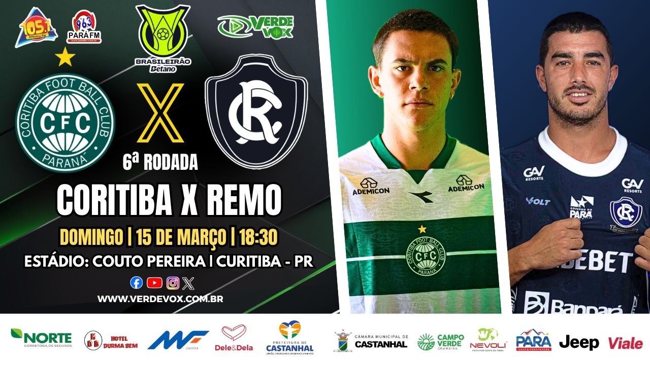 #aovivo CORITIBA X REMO || ESTADIO COUTO PEREIRA || SÉRIE A - 2026 || 6ª RODADA