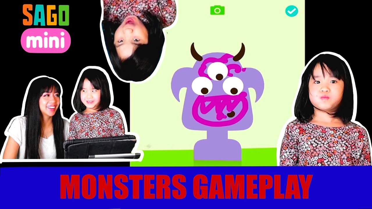 Sago Mini Monster gameplay with Ella! Create your own Monster and Learn about Brushing your Teeth