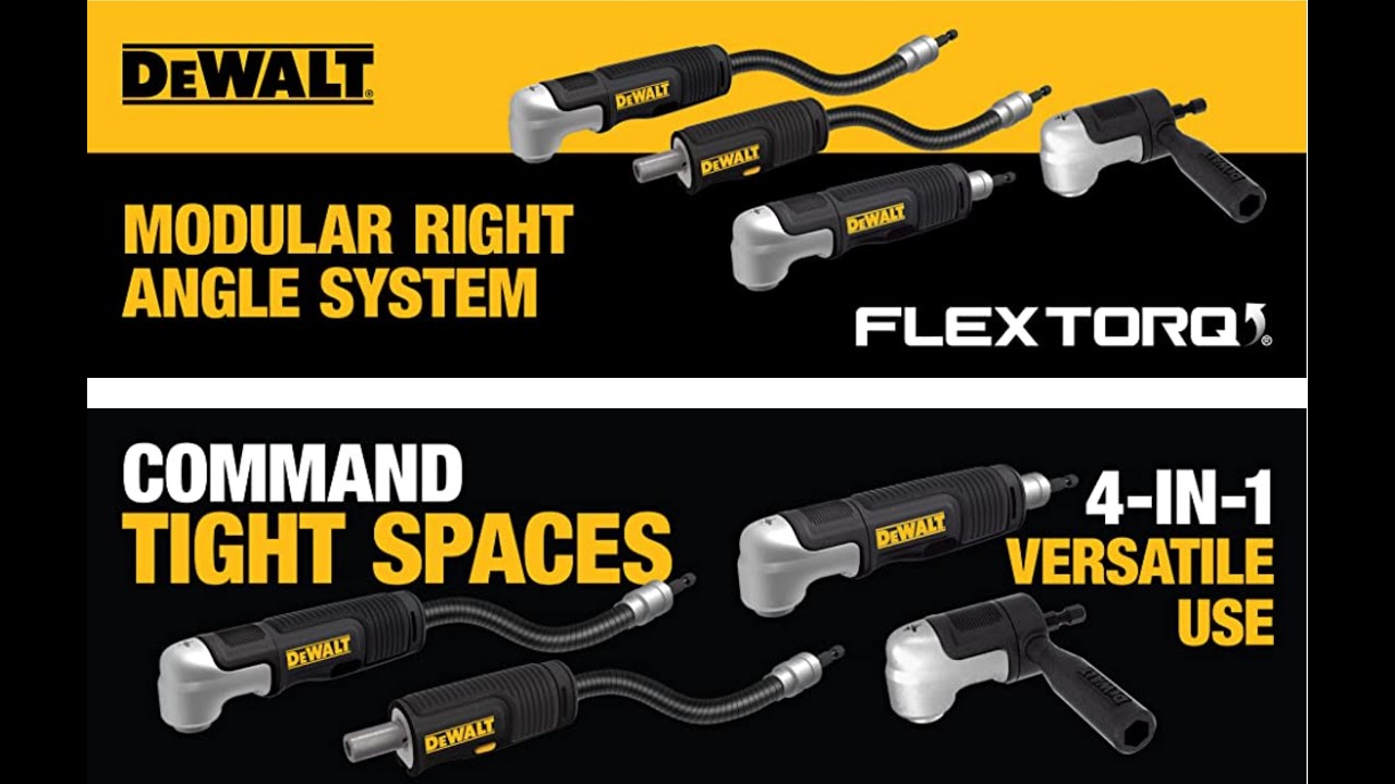 Обзор модульной угловой насадки/адаптера Dewalt на 90 градусов (DWAMRASETFT).