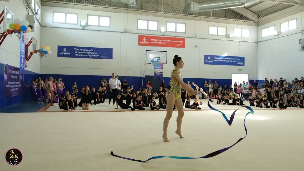 lotus ritmik cimnastik profesyonel kurdela  serisi