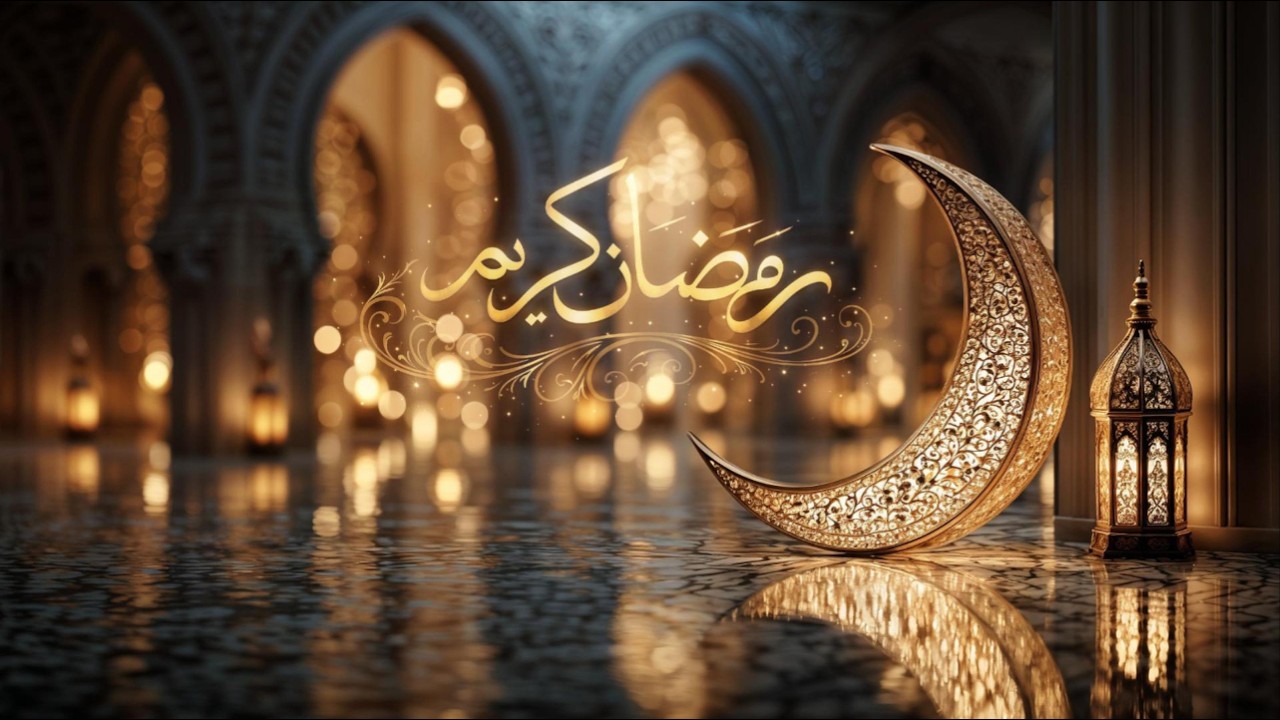 Relaxing Ramadan Kareem Tv art 2026 🌙 Golden Islamic Screensaver  خلفية رمضان هادئة للاسترخاء العميق