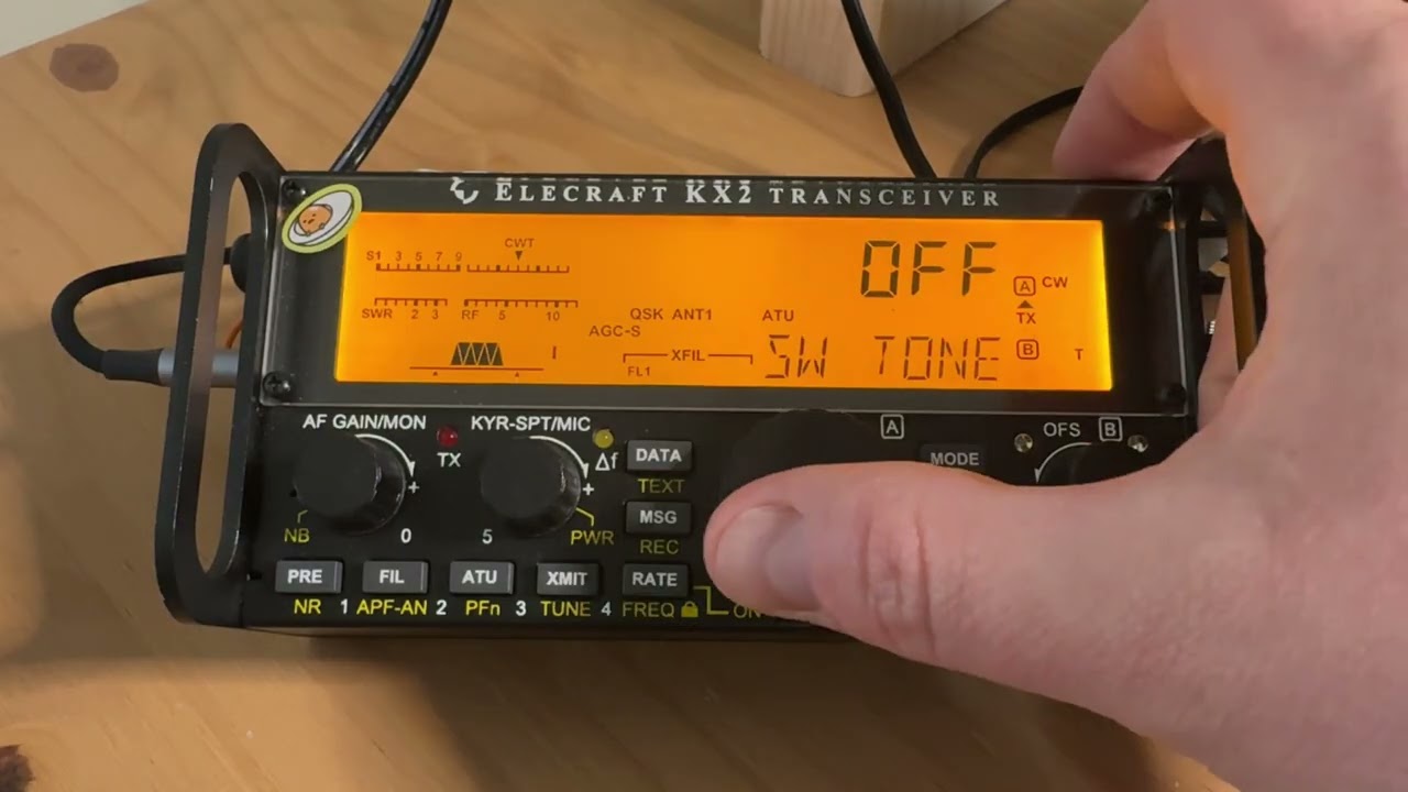 Elecraft KX2 Button Indicator Tone