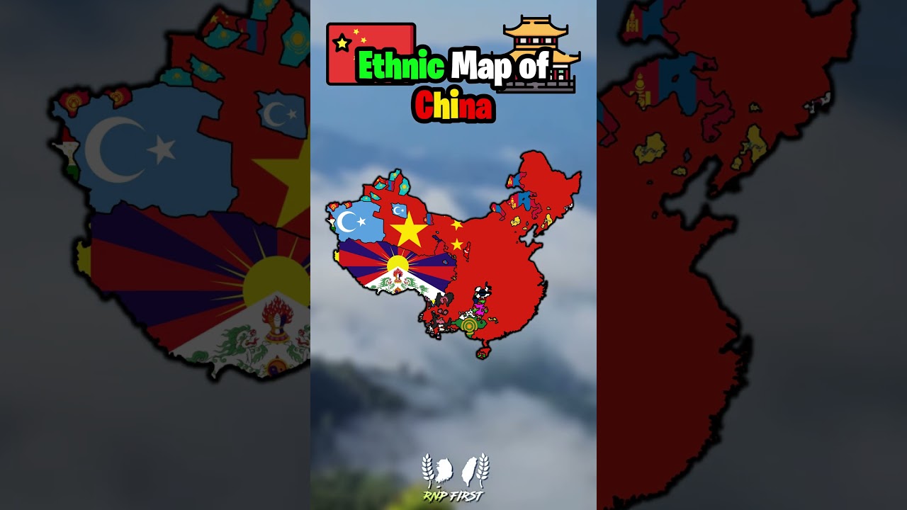 Ethnic Map of China #china #tibet #uyghur #mapping #eastasia #ethnic #chinese #people #asia #country