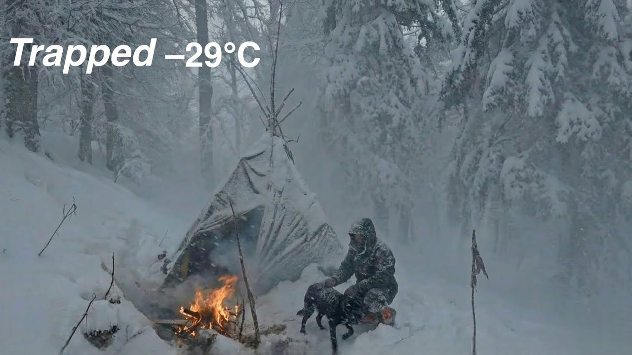 Surviving 6 Days Frozen at –29°C | Trapped in a Deadly Snowstorm With My Dog