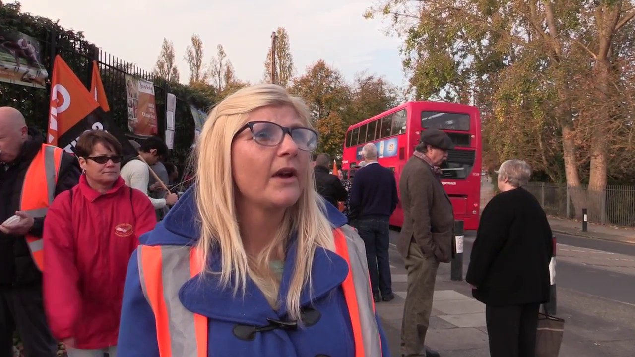 Charlton Park Academy picket line 17th October 2017