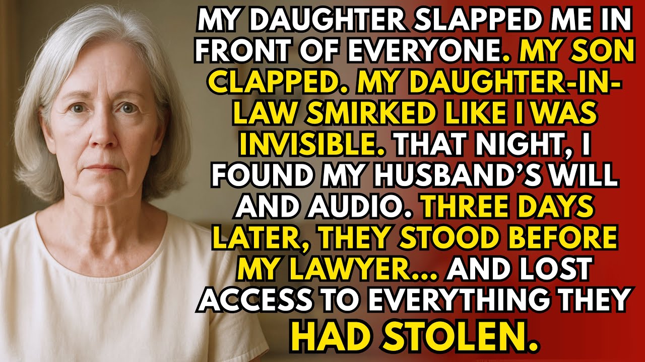 Slapped by Daughter. Son Clapped. DIL Smirked That Night — I Froze Every Account They Stole From