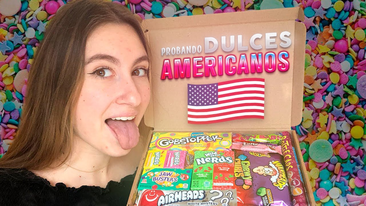 PROBANDO DULCES AMERICANOS🤭CASI ME DA ALGO🤮