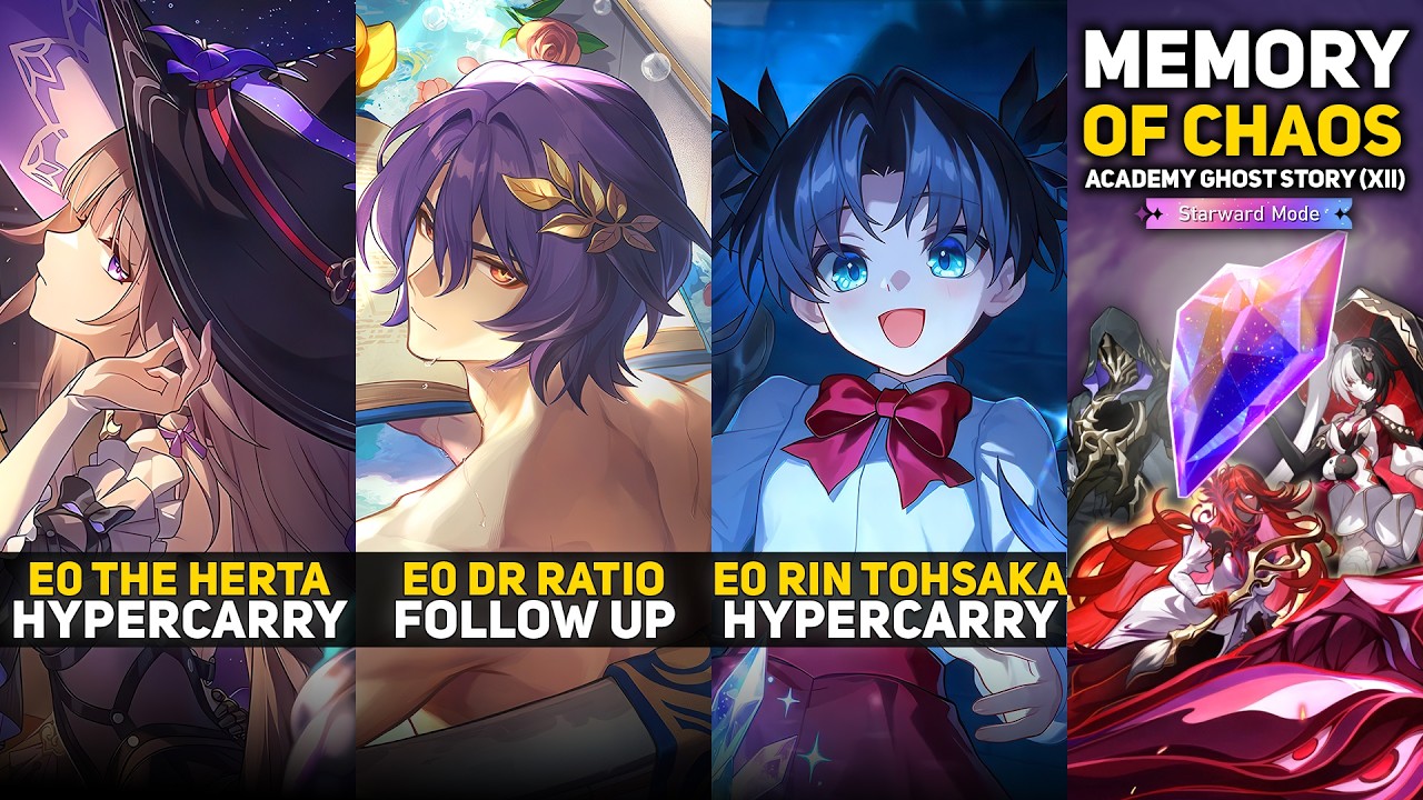 E0 The Herta & E0 Dr Ratio FUA & E0 Rin Tohsaka Hyper | Memory Of Chaos 12 Starward Mode | HSR 4.4