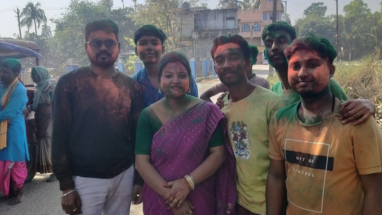 🙏🌙🌺মায়ের পুজোর পরের দিন ধুলোট খেলা🙏🌙🌺