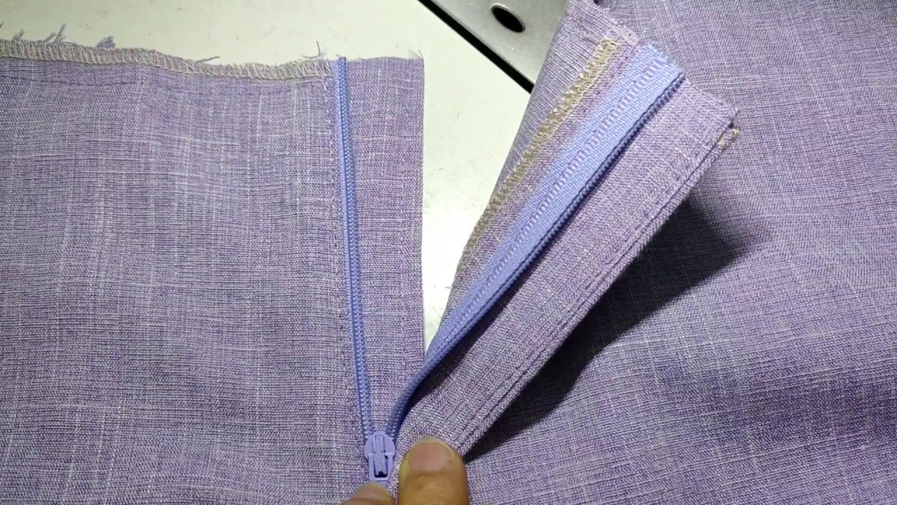 CÁCH MAY DÂY KÉO QUẦN TÂY