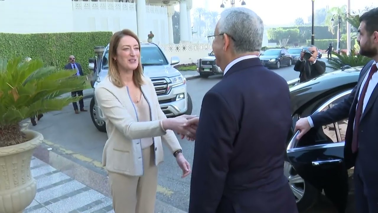 Official visit by Roberta METSOLA, EP President to Cairo Egypt  meeting with Abdel Fattah AL SISSI,