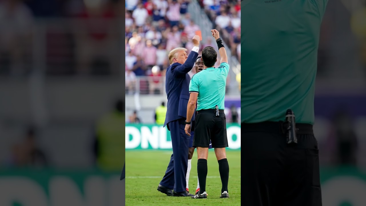 Donald Trump ripped up the red card for Balogun to play vs Belgium in the round of 16        #soccer