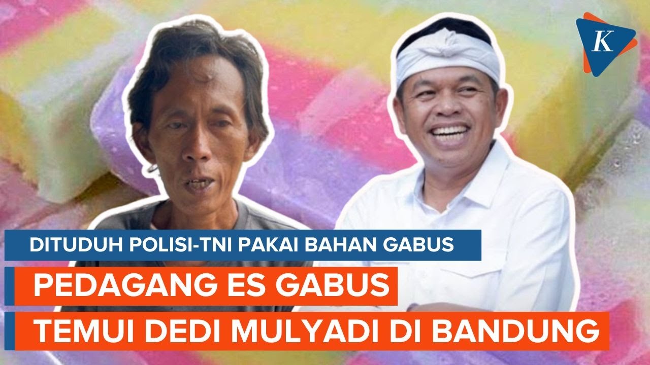 Pedagang Es Gabus Diundang Dedi Mulyadi ke Bandung Usai Dituduh Aparat Pakai Spons