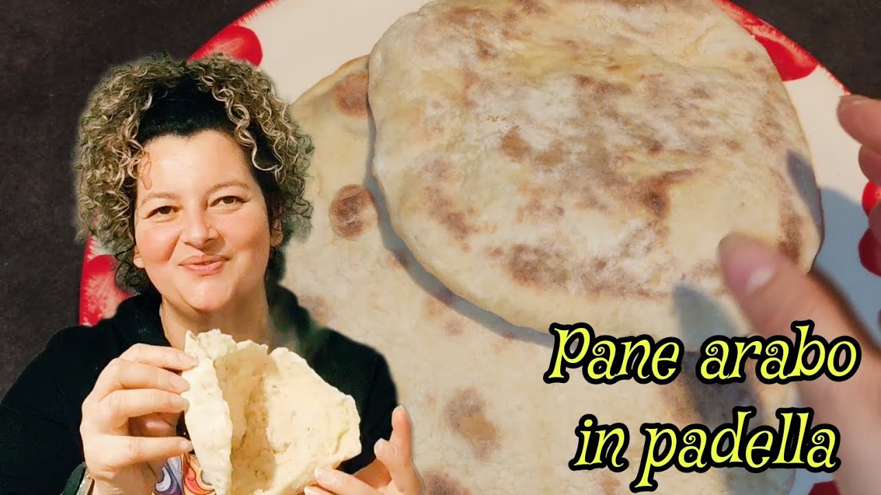 Pane arabo con yogurt in padella ... Lipie arăbească cu iaurt  în tigaie