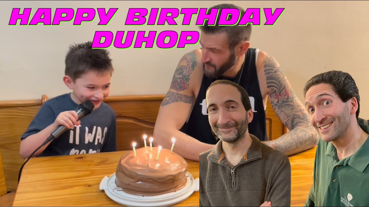 Mystery party balloons Happy Birthday Duhop vlog