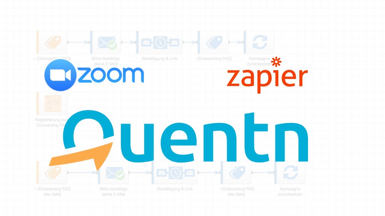 Best Practice: Zoom mit Hilfe von Zapier mit Quentn verbinden