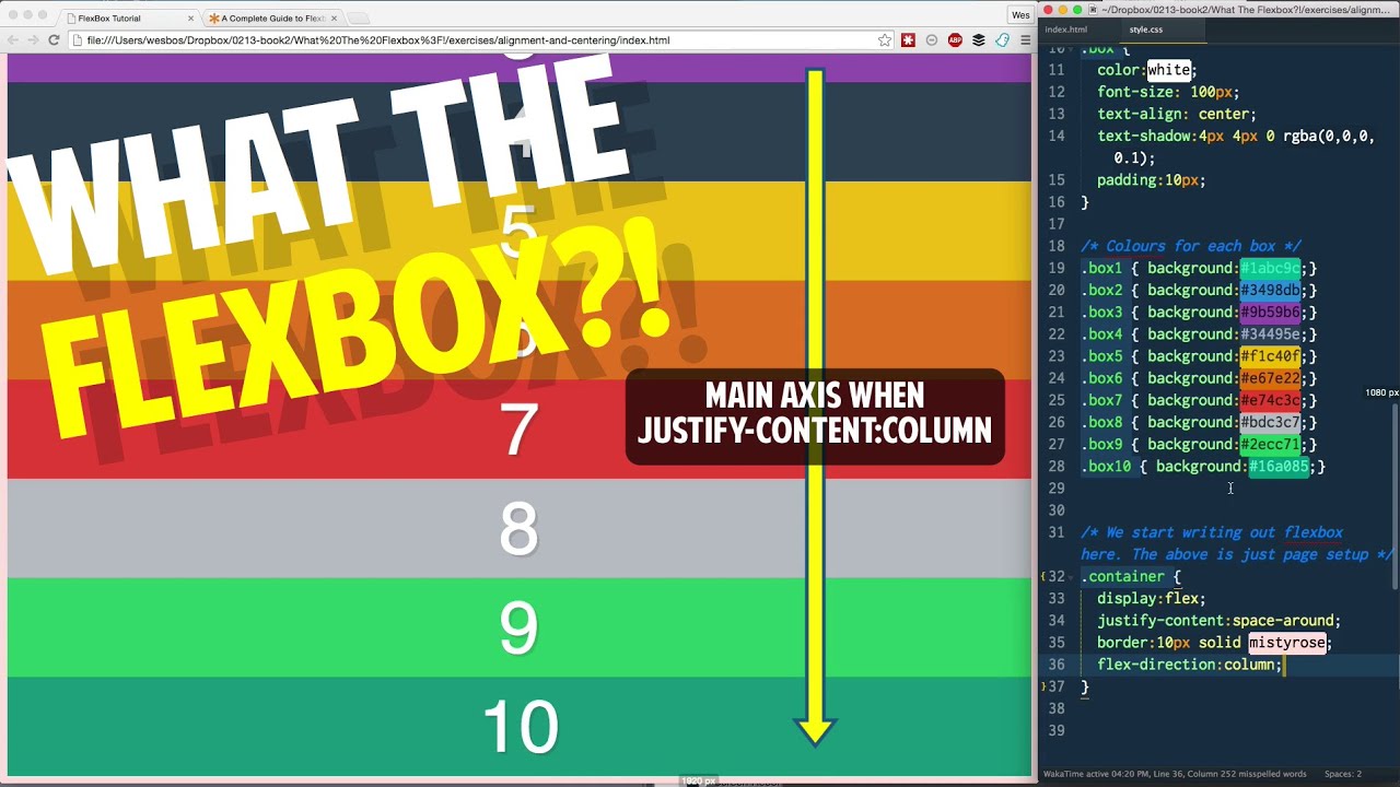 Flexbox Alignment + Centering with justify-content! - Tutorial 6 of 20 💪
