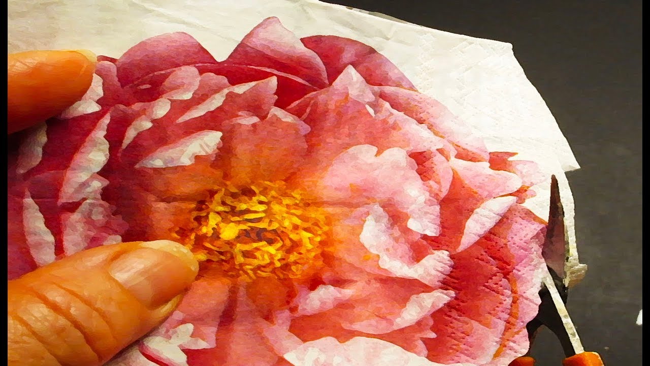 Decoupage 8 tips for  napkin cutting (Easy!)
