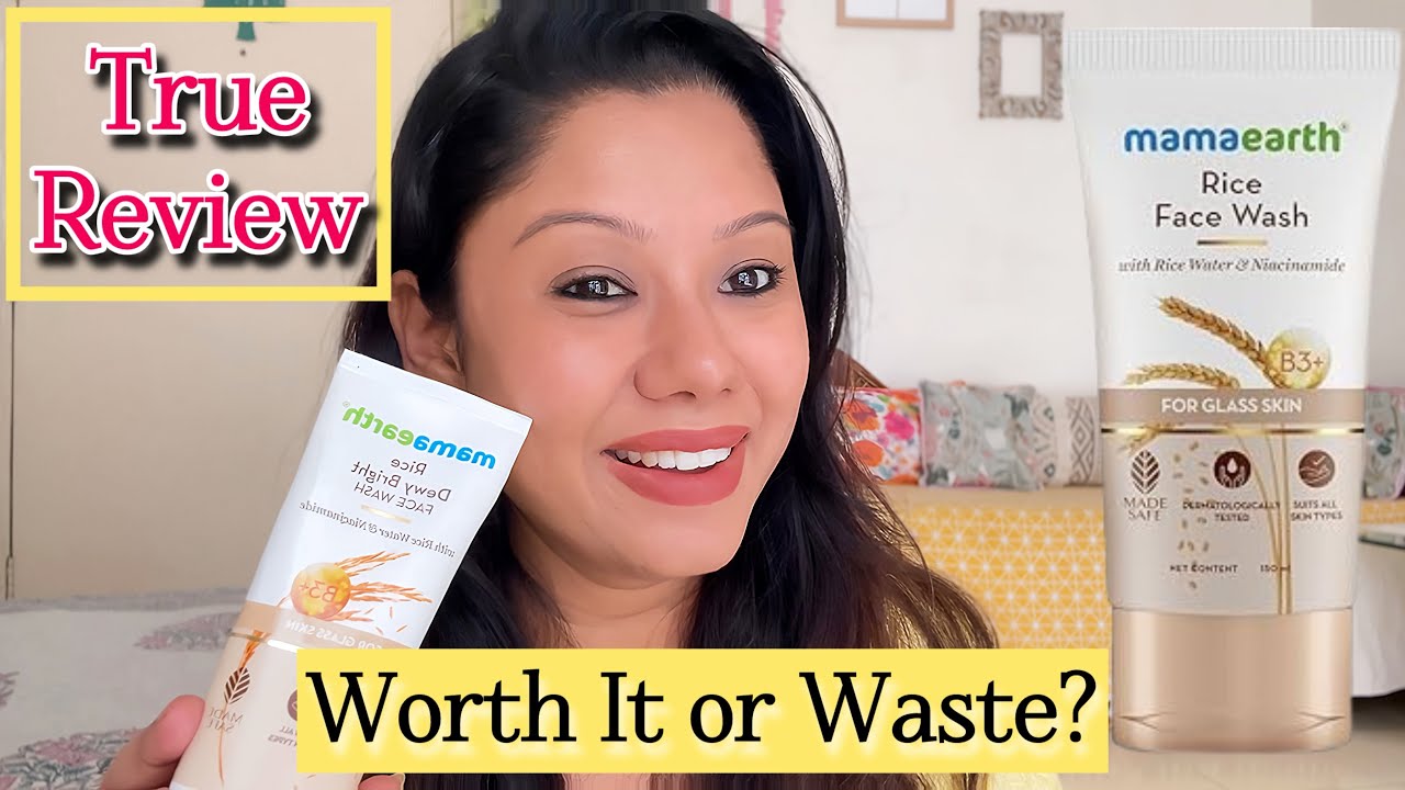 Mamaearth Rice Dewy Bright Face Wash | True Review + Demo