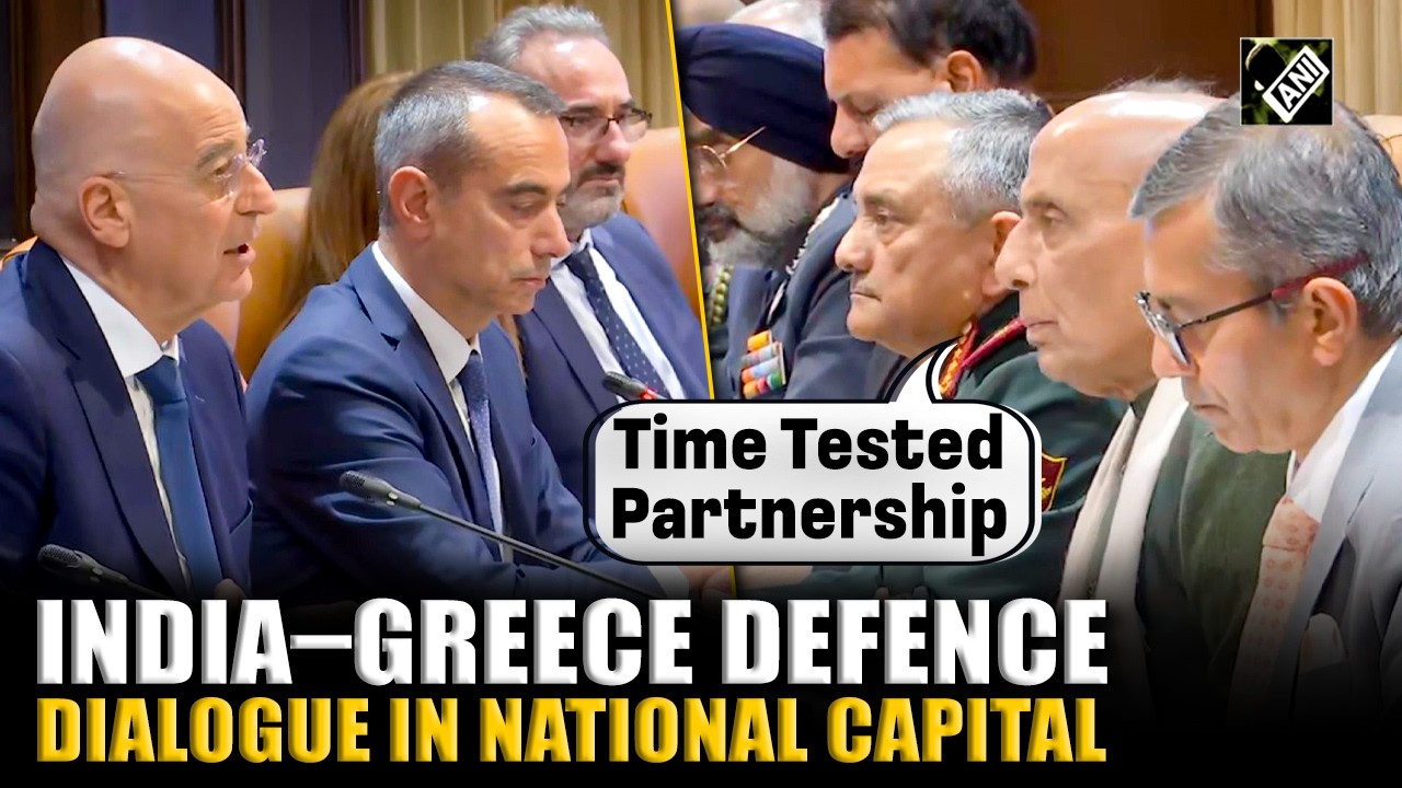 High-level India–Greece defence talks stress strategic partnership, security & economic cooperation