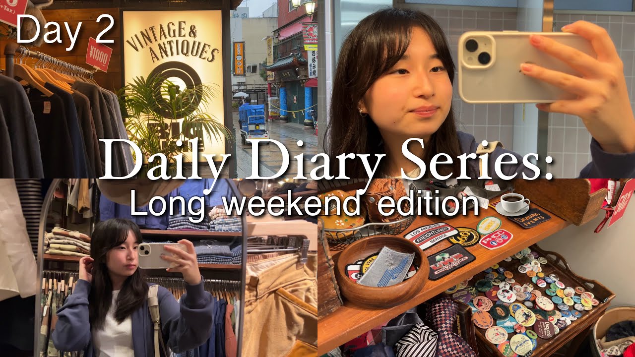 Daily Diary Series: Long weekend edition ☕️ - Day 2 // vintage shopping & cooking!