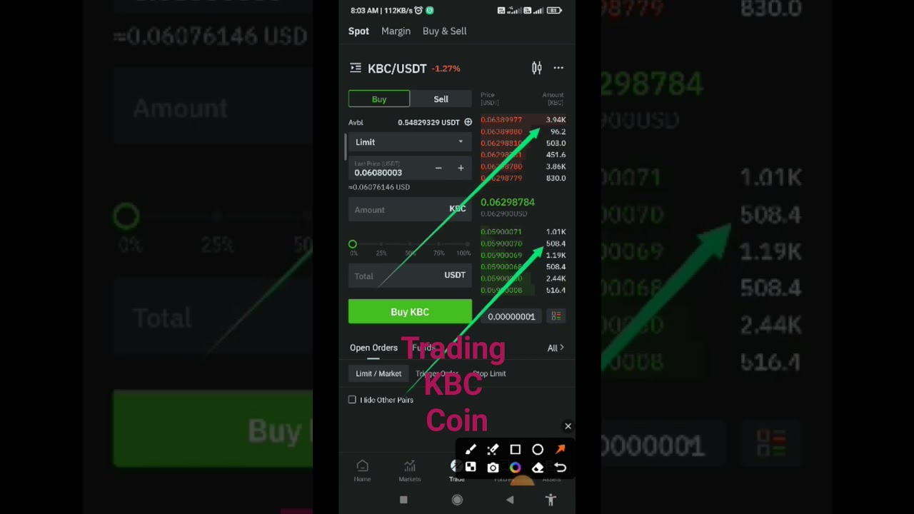 kibho coin kbc trade on bitmart