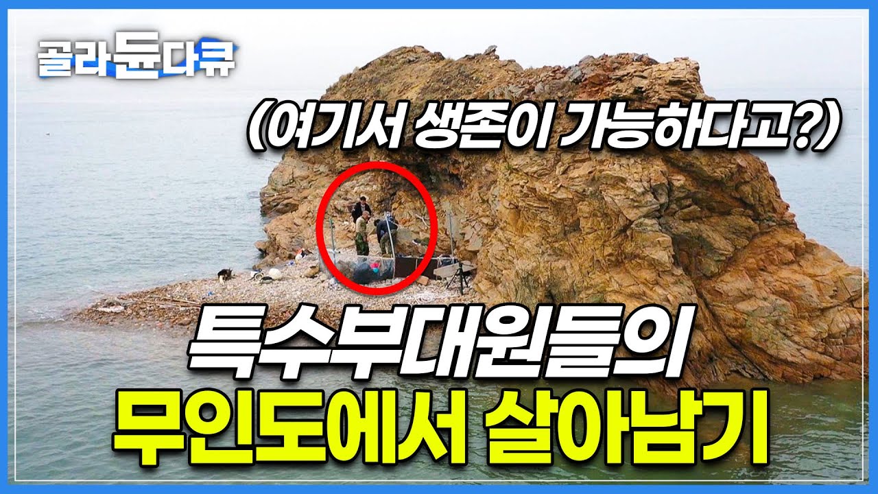 텐트도, 물도, 비상식량도 없이 떠나는 극강의 무인도 생존│특수부대 출신이 무인도에서 살아남는 방법│나뭇가지로 불 피우기│떠밀려온 바다쓰레기로 생존하기│한국기행│#골라듄다큐