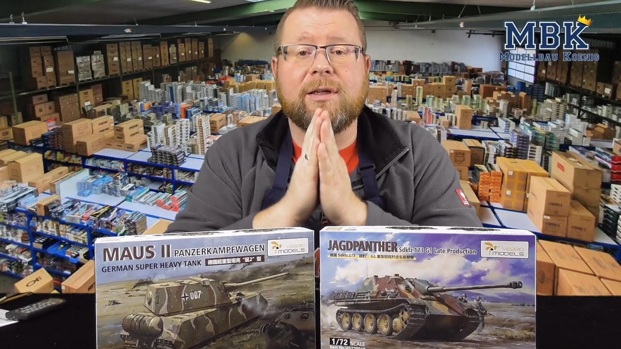 MBK packt aus #587 - 1:72 Pz.Kpfw. VIII Maus II + Jagdpanther G1 late (Vespid 720006 + 720010)