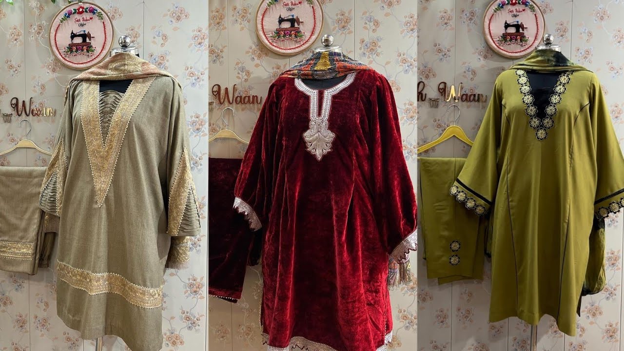 kashmiri designer suits collection 2024 😍🍁