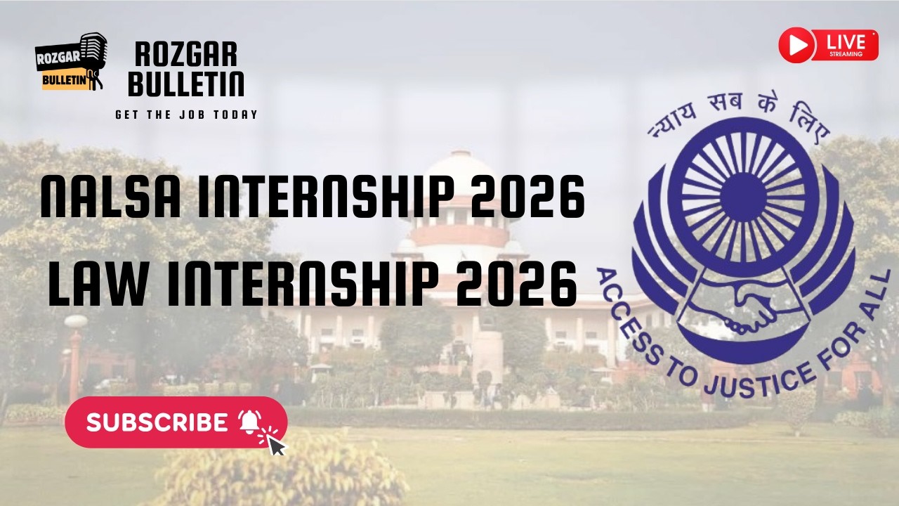 NALSA Internship 2026 | National Legal Services Authority Internship | Apply Now