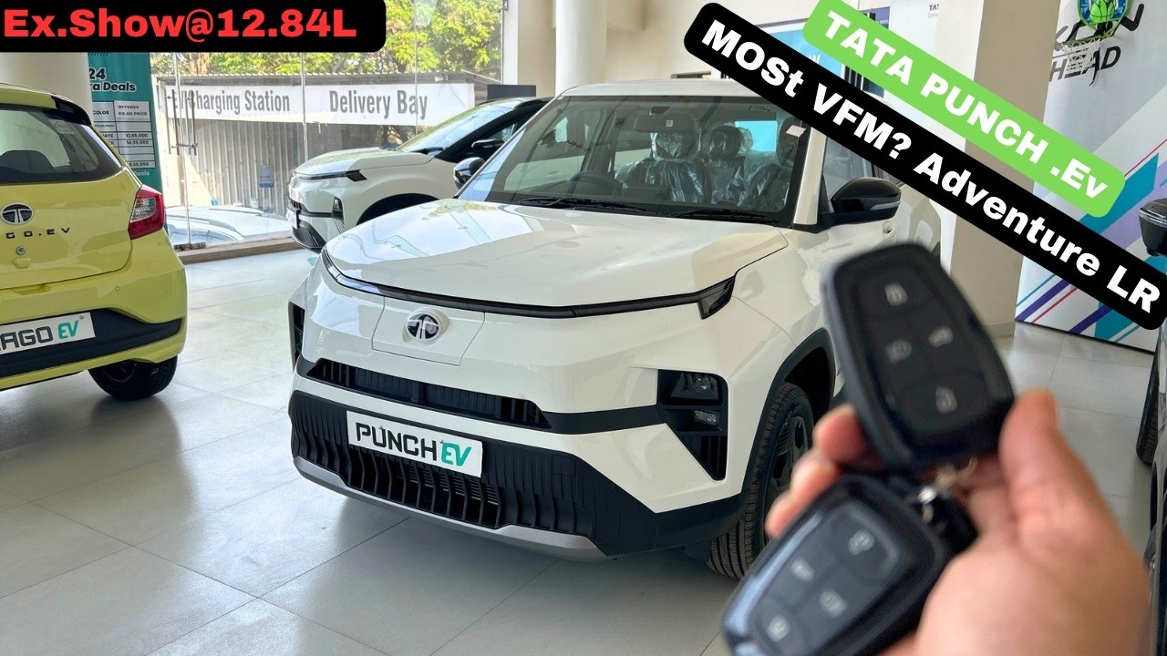 2025 Tata punch ev Adventure long range @12.84L Ex.show | 💥New Tata Punch EV Adventure LR walkaround