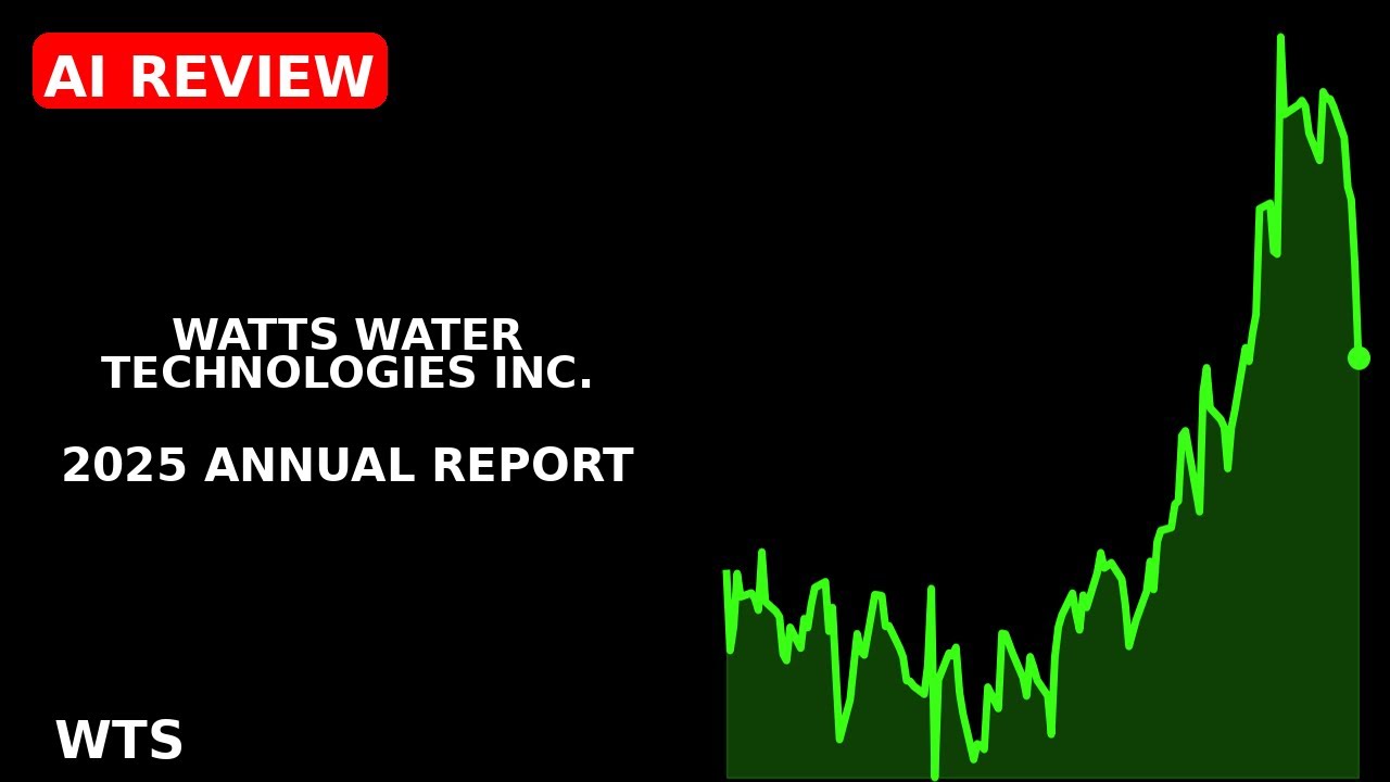 Watts Water Technologies Inc. 2025 annual report