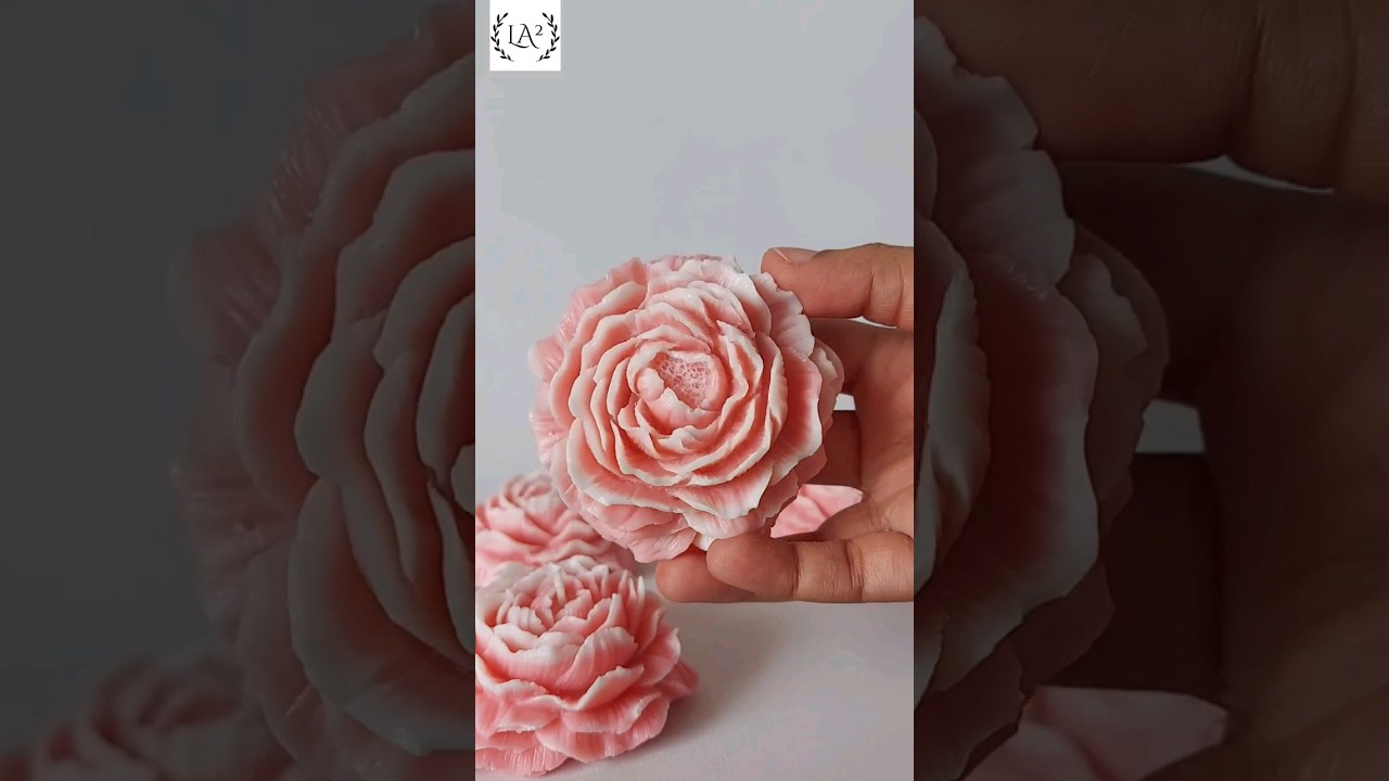 Peony Candle 🌸 | Spring Candle Collection - 2023 #scentedcandles #aesthetic #shorts