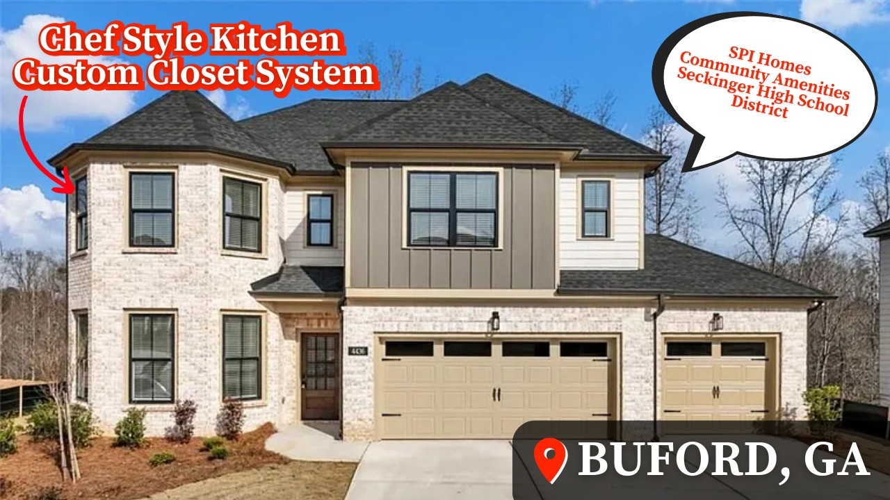 Living In Buford, GA | Move-In Ready | Cul-De-Sac | Home Tour | Redwood Plan | Atlanta New Homes