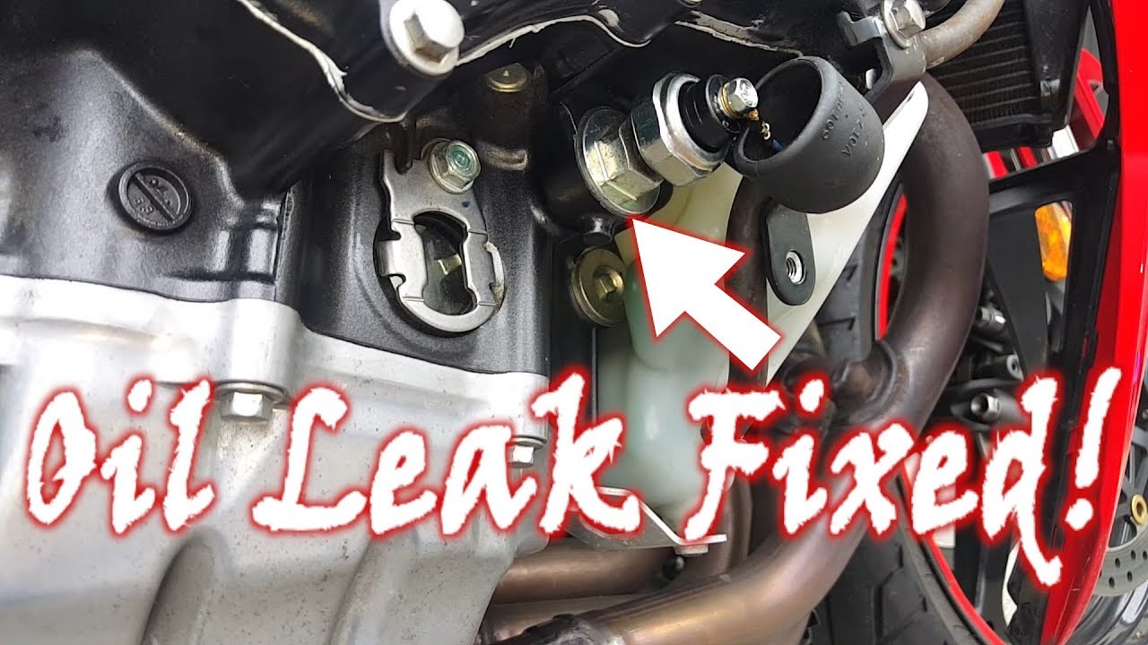 CBR600rr Oil Leak Fixed! (Sealing Bolt) | Motorcycle Maintenance