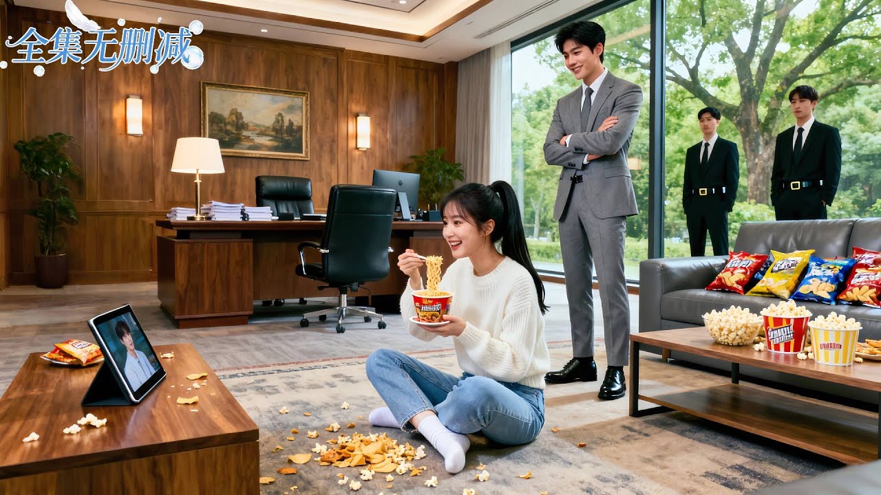 窮女孩誤闖潔癖總裁辦公室吃東西，沒想到總裁非但不怒，反而被她呆萌模樣撩動心弦，當場淪陷！