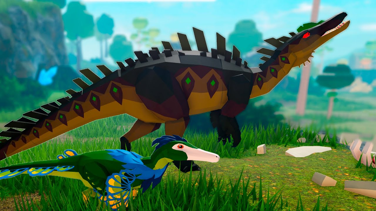 Baryonyx tentou me CAÇAR, Vida de Austroraptor do Pântano! - Prehistoria ROBLOX (PT-BR)