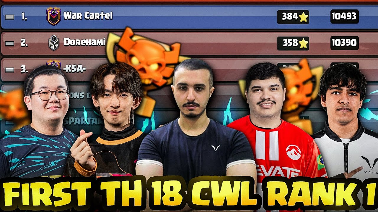 FIRST TH 18 CWL RANK 1 HITS WITH STRONGEST LINEUP ONLY ONE FAIL !! | اول دوري شامبيون 1 تون 18 توب 1