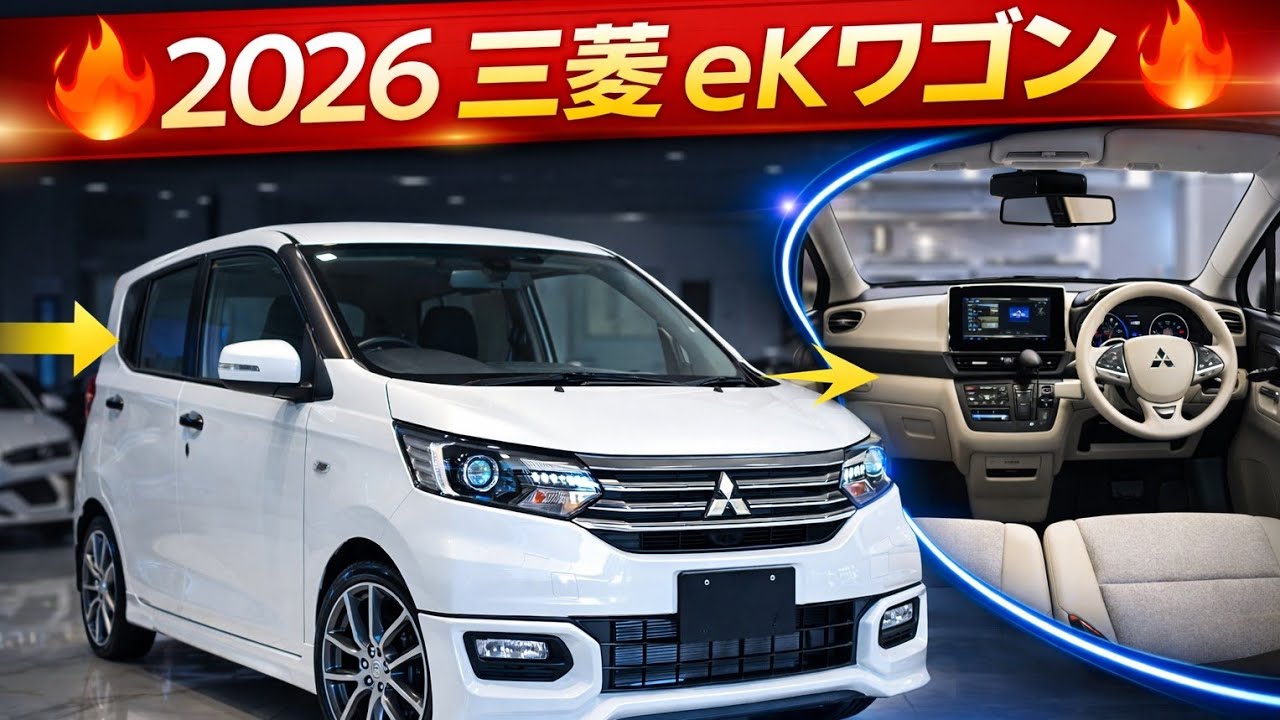 2026年 三菱 eKワゴン｜日本のスマート軽自動車がスタイリッシュに進化！** 🚗🔥