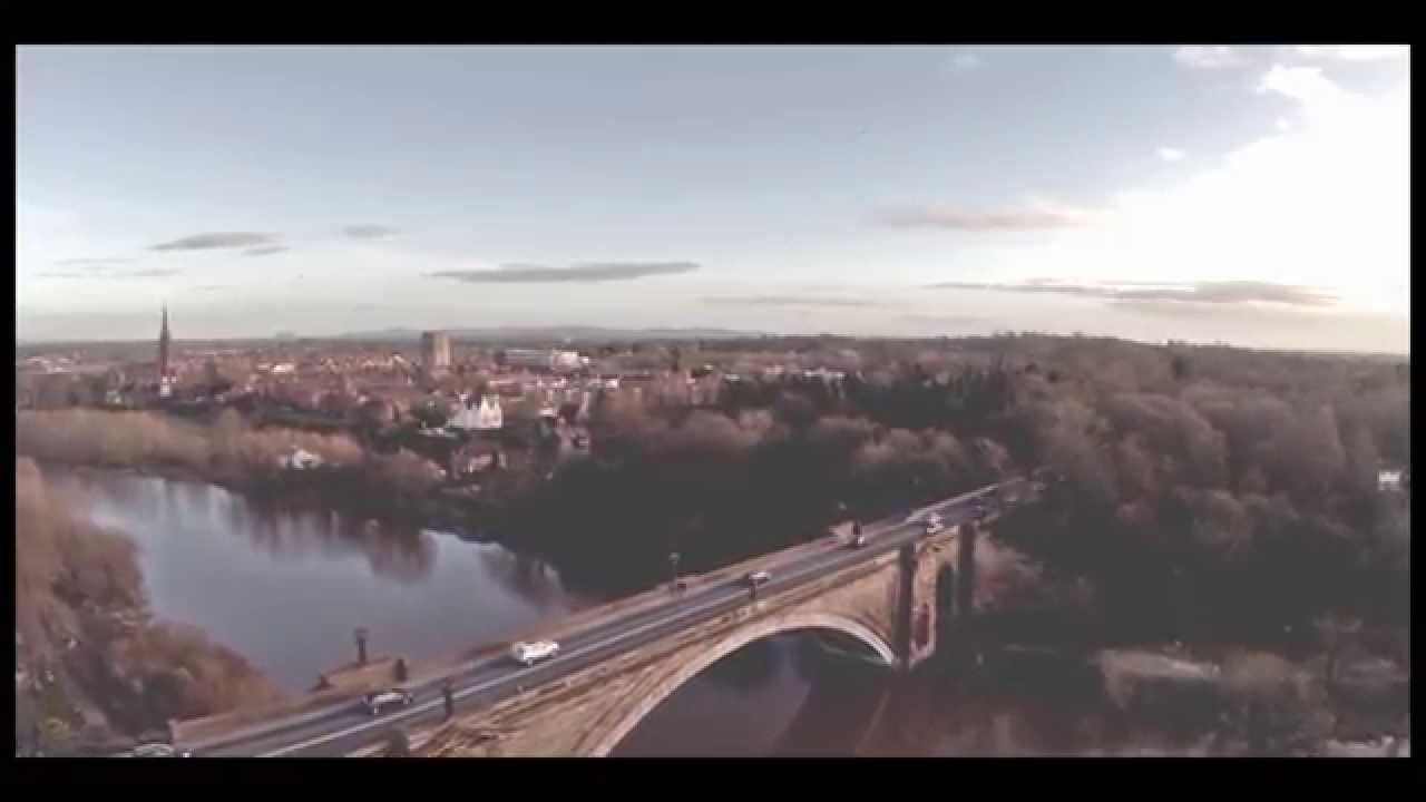 Chester Racecourse & Grosvenor Bridge - Aerial Footage