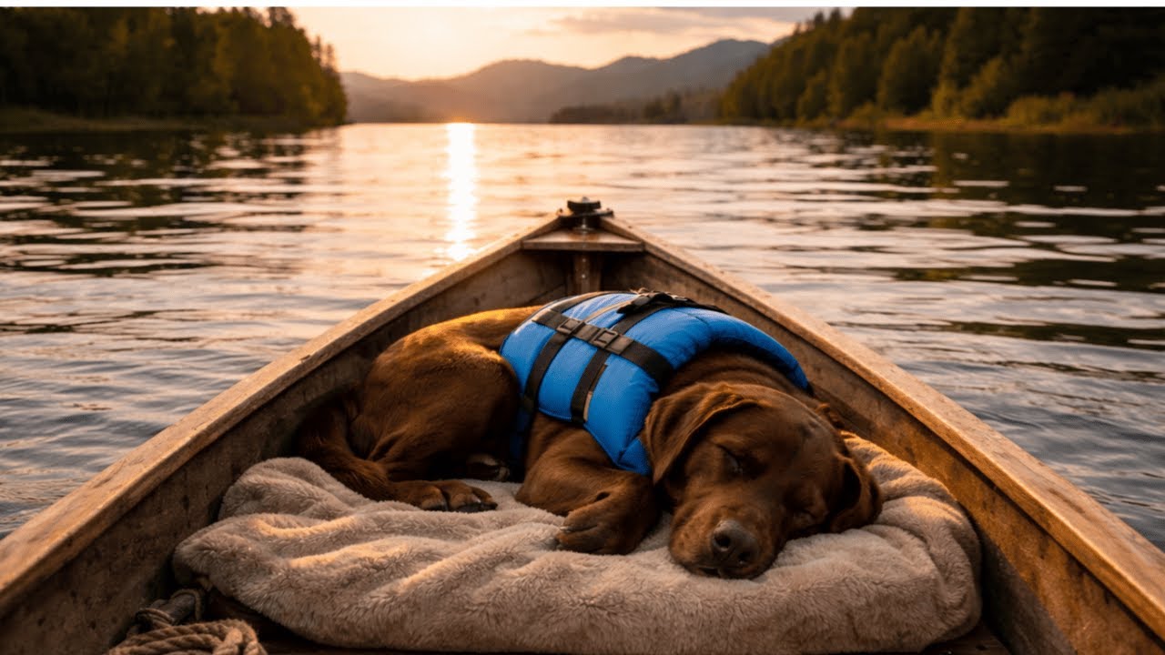 Dog TV | 8 Hours of Rowboat Lake Sounds at Dusk for Calm Dogs